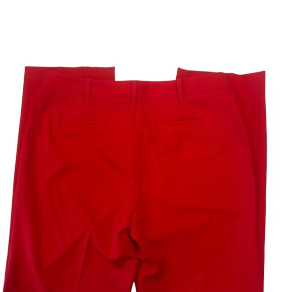 Chaus New York Women Orange Professional Trousers Pant SZ 12 Slim Straight Legs - Picture 11 of 13